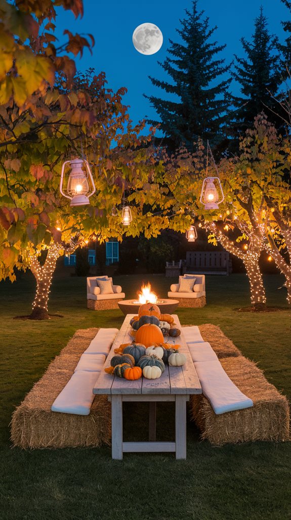 rustic autumn gathering spaces