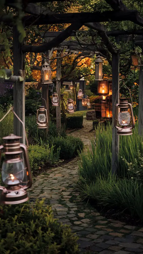 rustic lanterns for ambiance