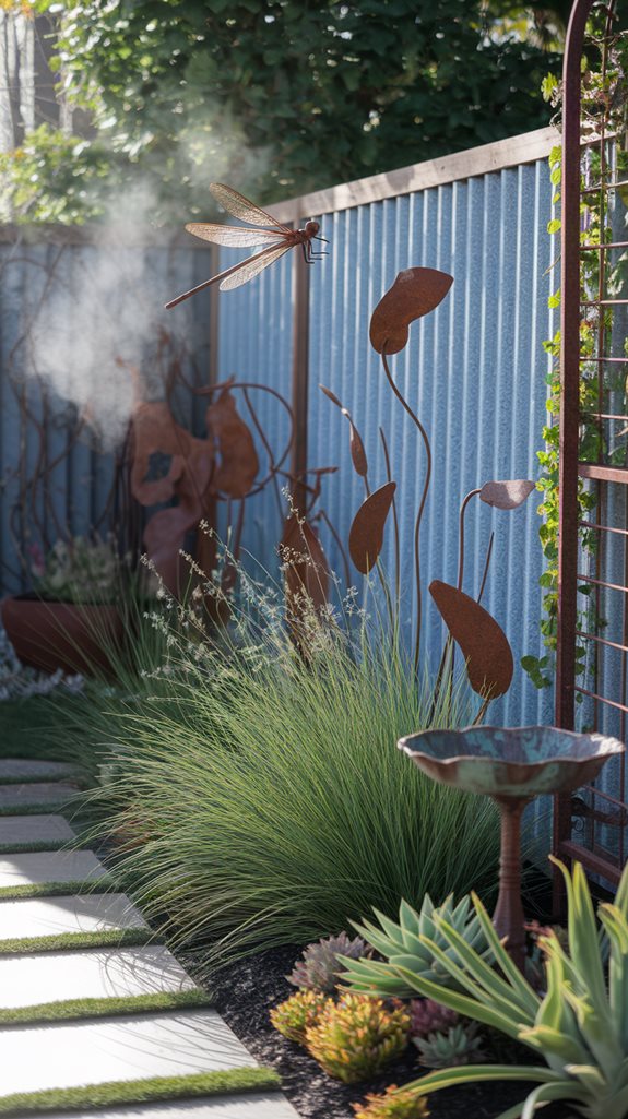 rustic outdoor decorative elements