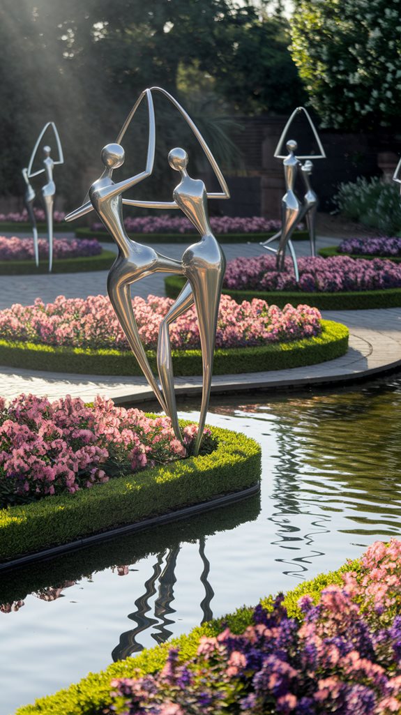 sculptural enhancements for gardens