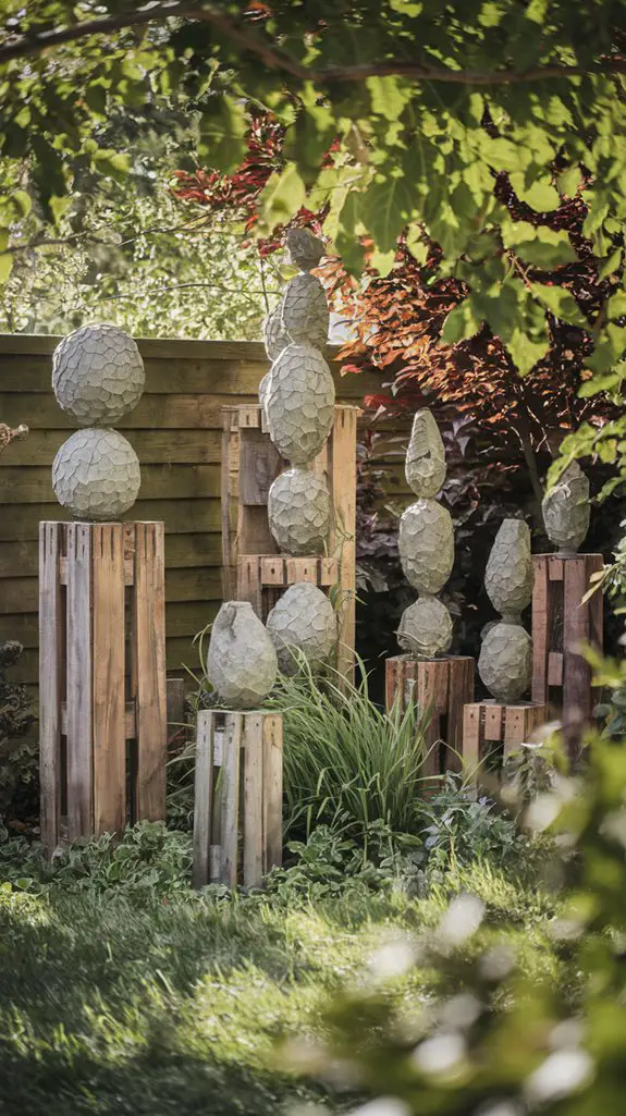 sculptures made from pallets