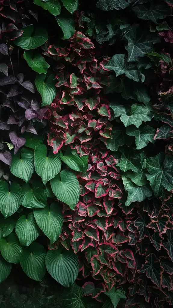 shade loving vertical garden plants