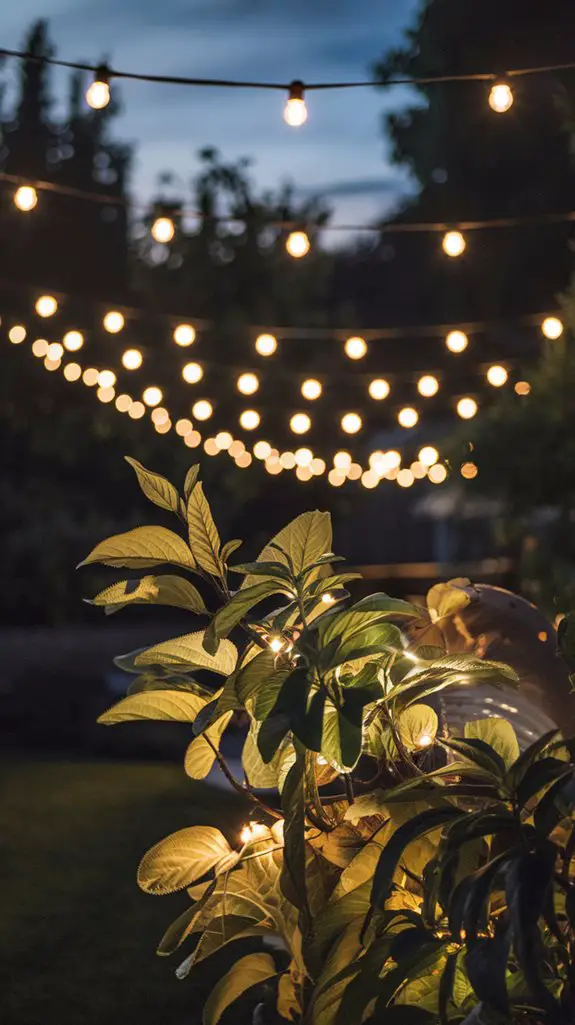 solar string lights ambiance