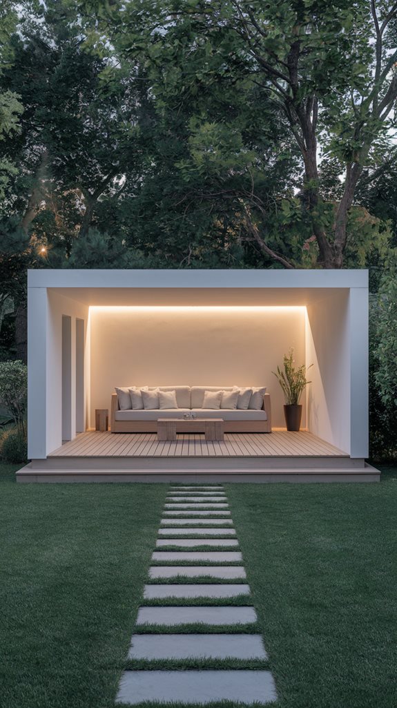 stylish outdoor relaxation spaces