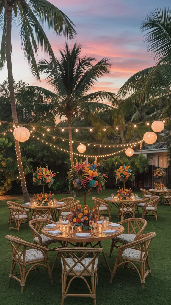 tropical summer lighting designs