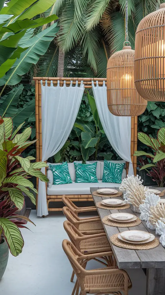 tropical themed home decor options
