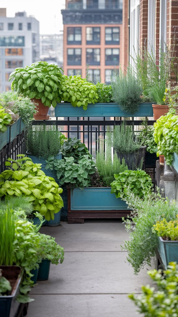 urban patio herb gardening