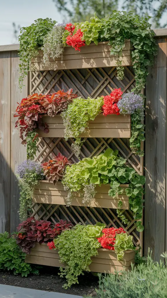 vertical gardens on fences