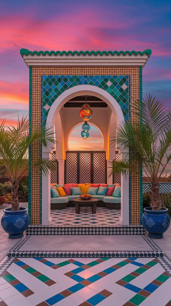 vibrant moroccan architectural designs