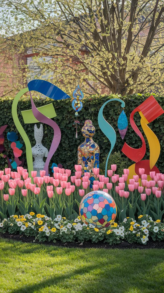 vibrant outdoor decorative pieces