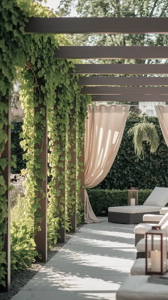 visibility blocking pergolas designs
