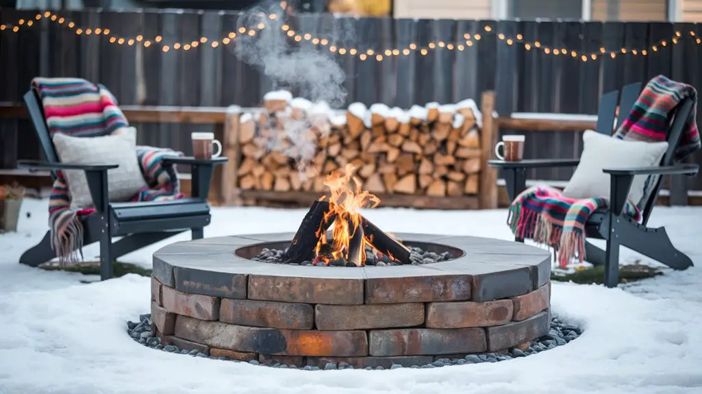 winter diy fire pits