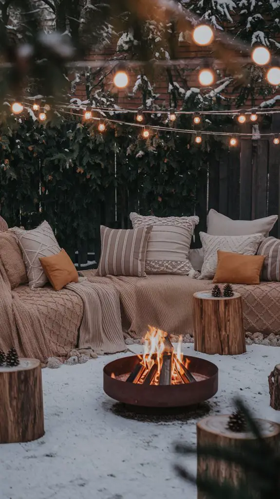 winter gathering seating ideas