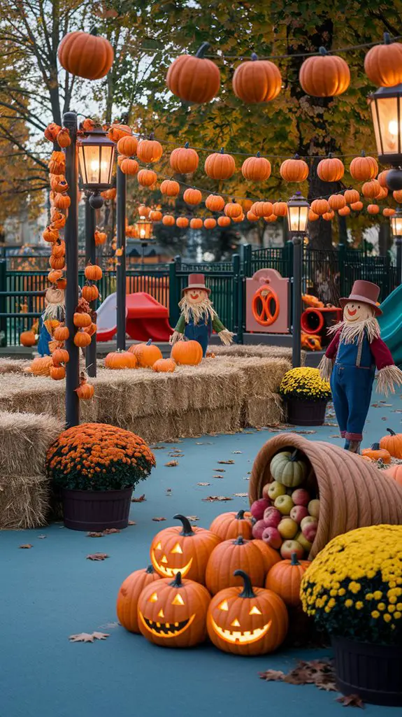 autumn themed children s play area