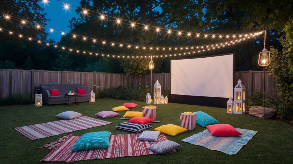 Themed Decorations for Backyard Movie Nights
