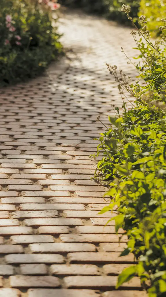 basket weave pathway design