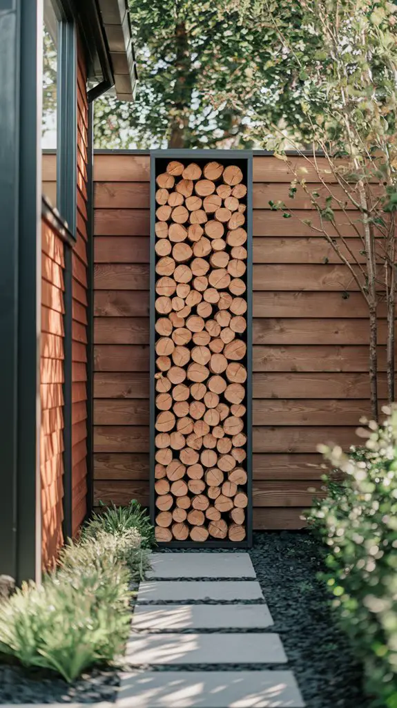 compact firewood storage solution
