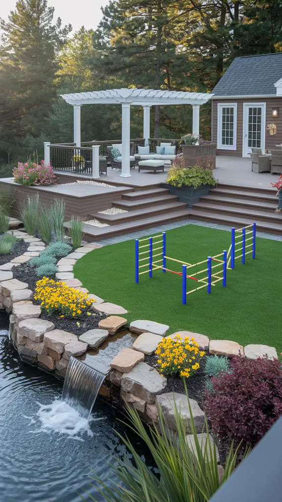 deck with pet areas