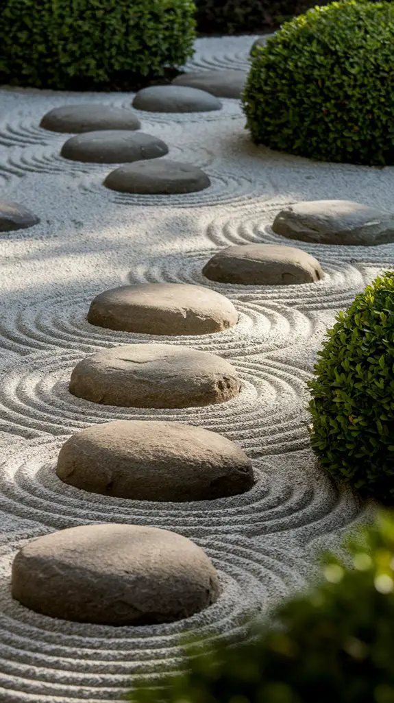 deliberate natural stone placement