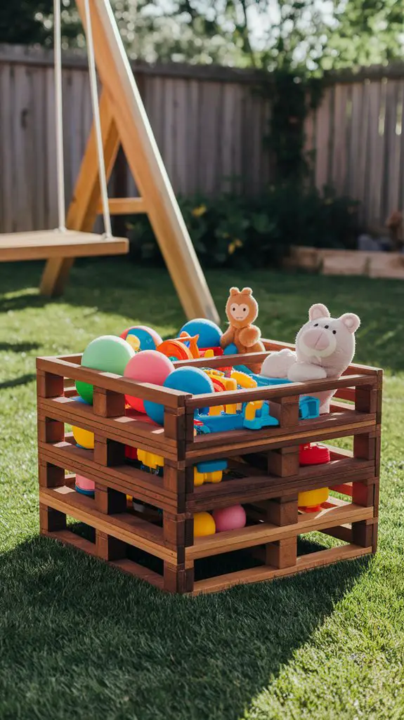 eco friendly pallet toy organizers