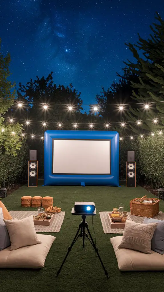 essential outdoor movie setup