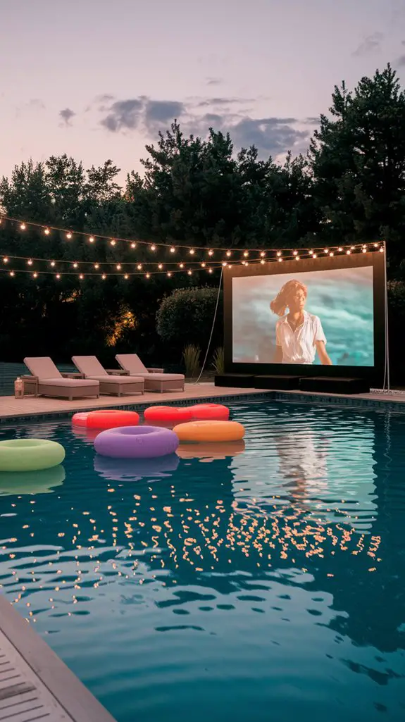 floating pool movie experience