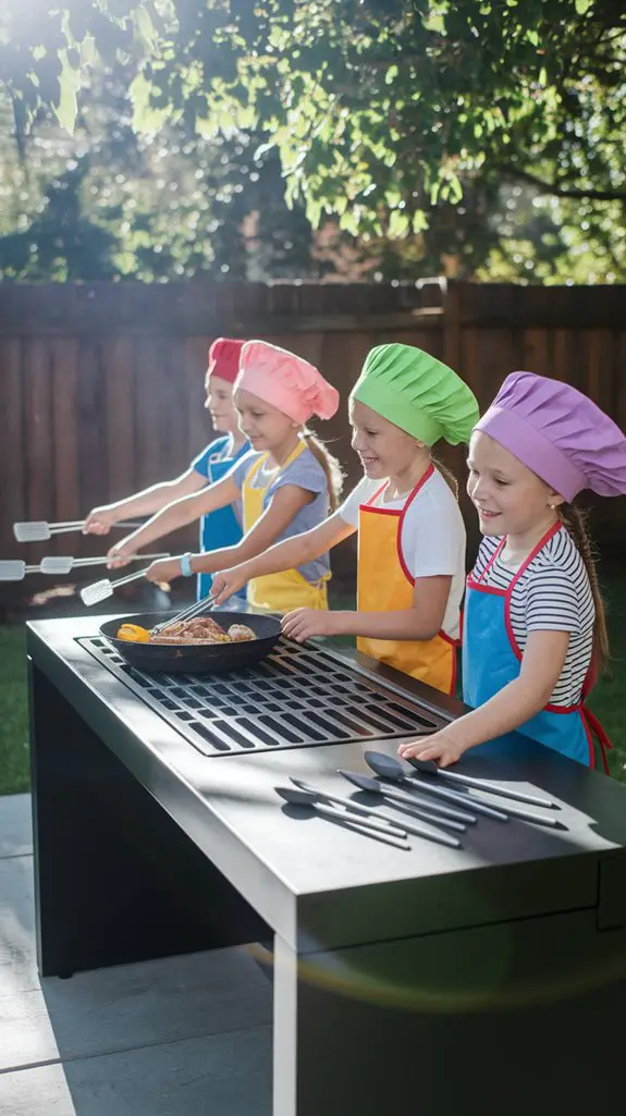 height adjustable cooking stations