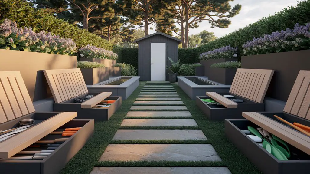 hidden storage options outdoors