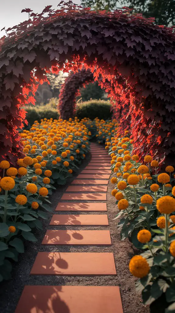inviting warm toned pathways