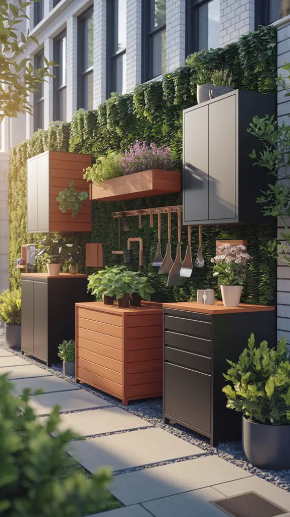 maximize vertical garden storage