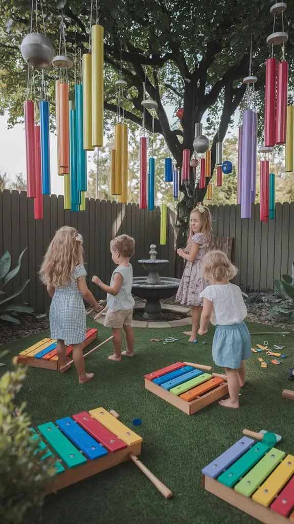 musical outdoor sensory spaces