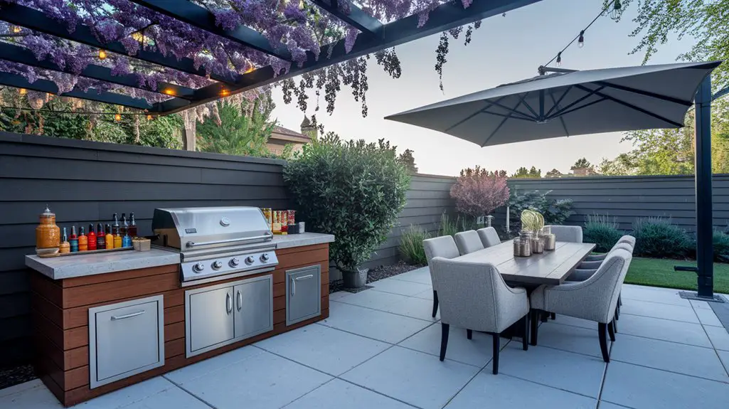 optimal shaded bbq grilling