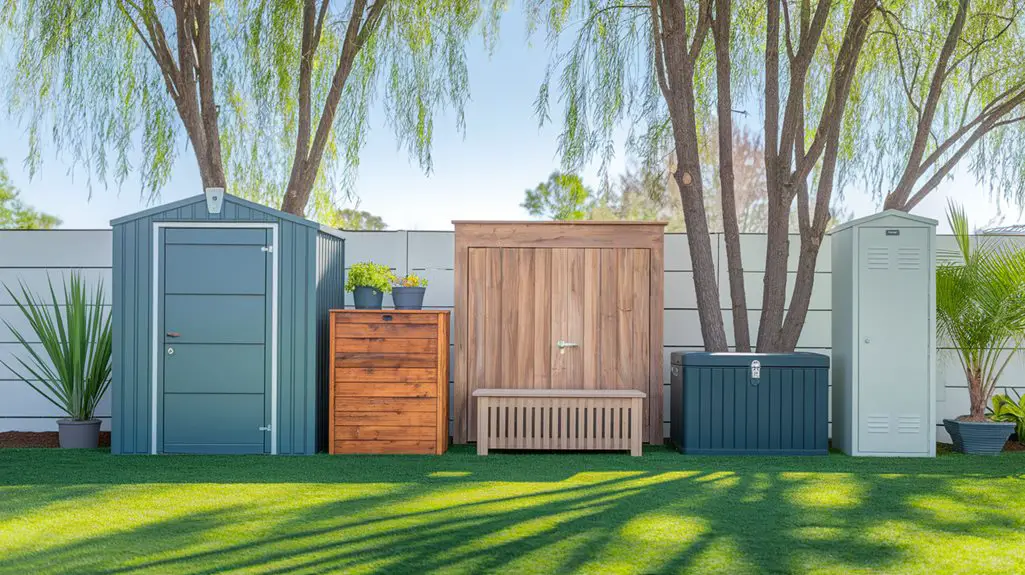 outdoor equipment storage options