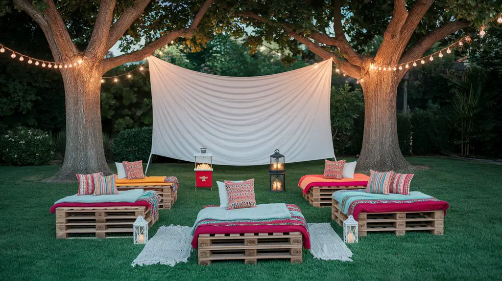 Backyard Movie Setup Ideas for Camping Fun