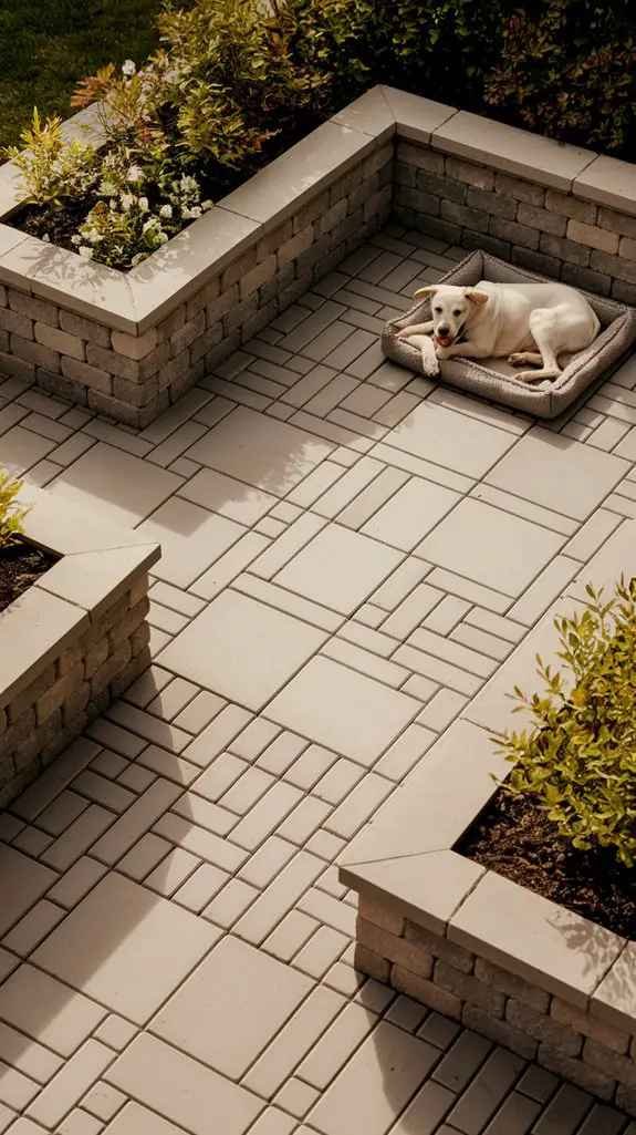 outdoor pet friendly paving materials