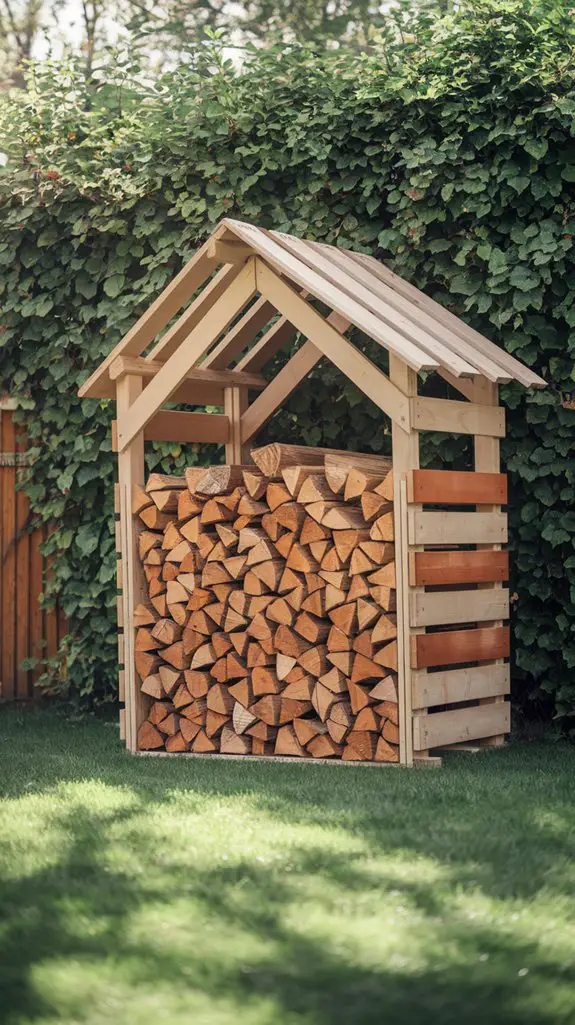 pallet wood storage solution