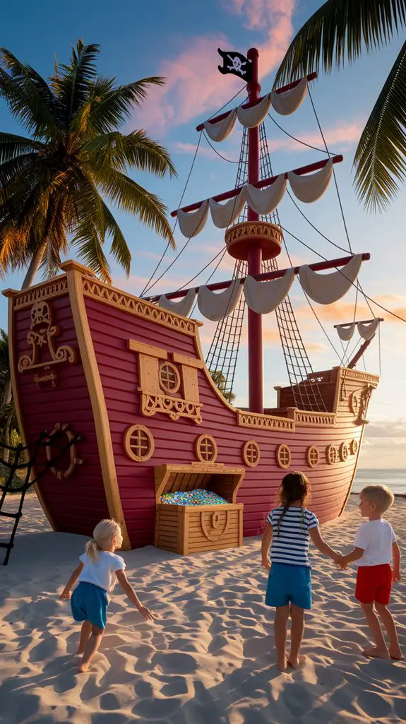pirate playground with treasures