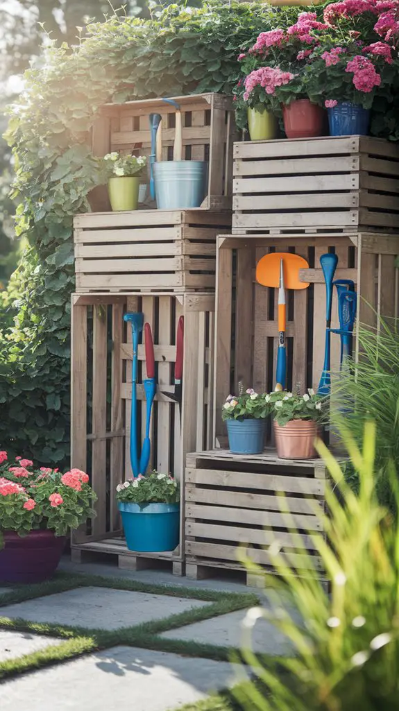 repurpose pallets for storage