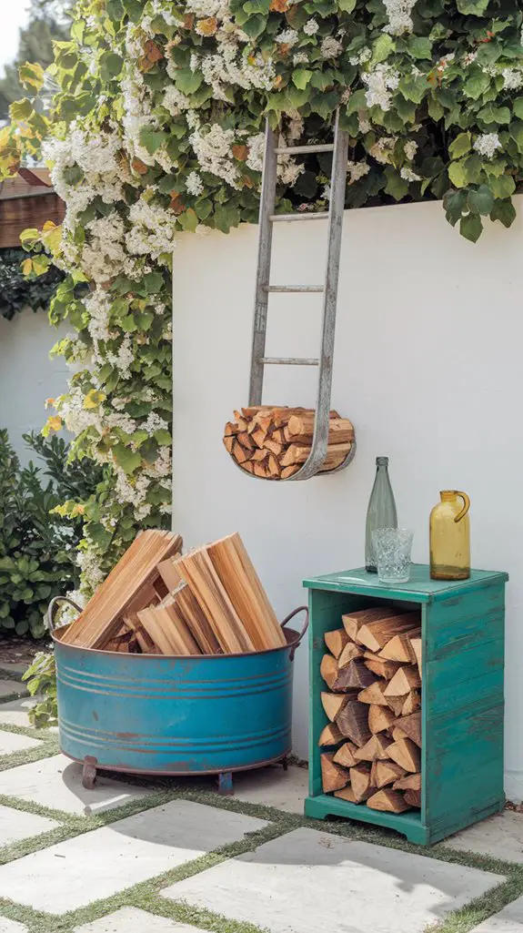 repurposed items for firewood