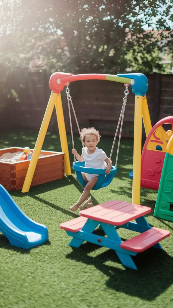 safe toddler swing sets