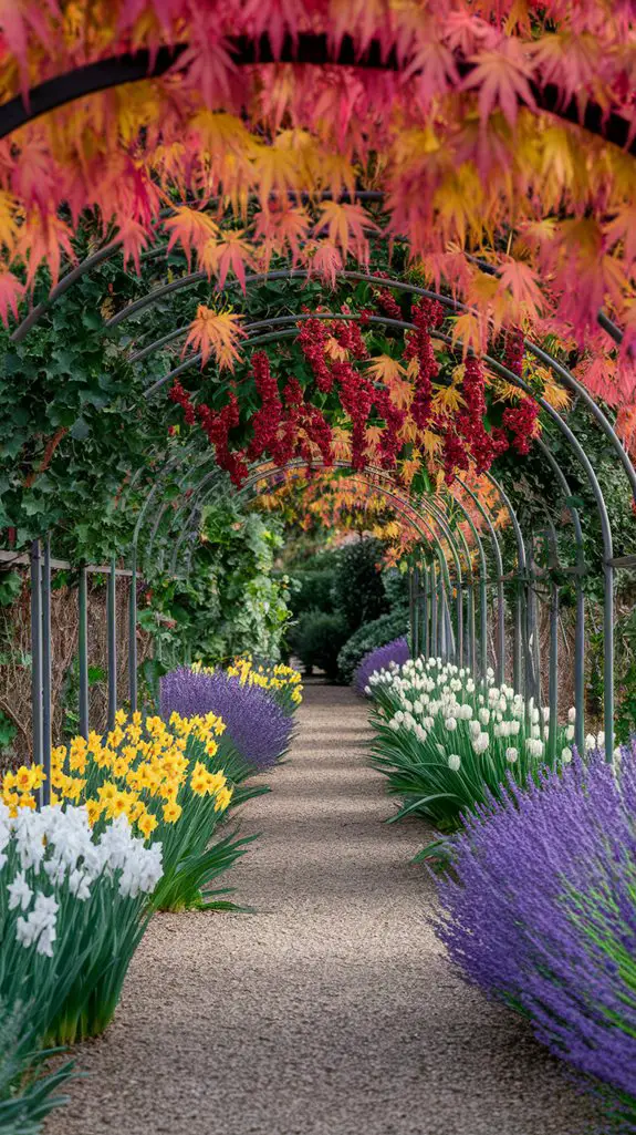 seasonal garden pathway design