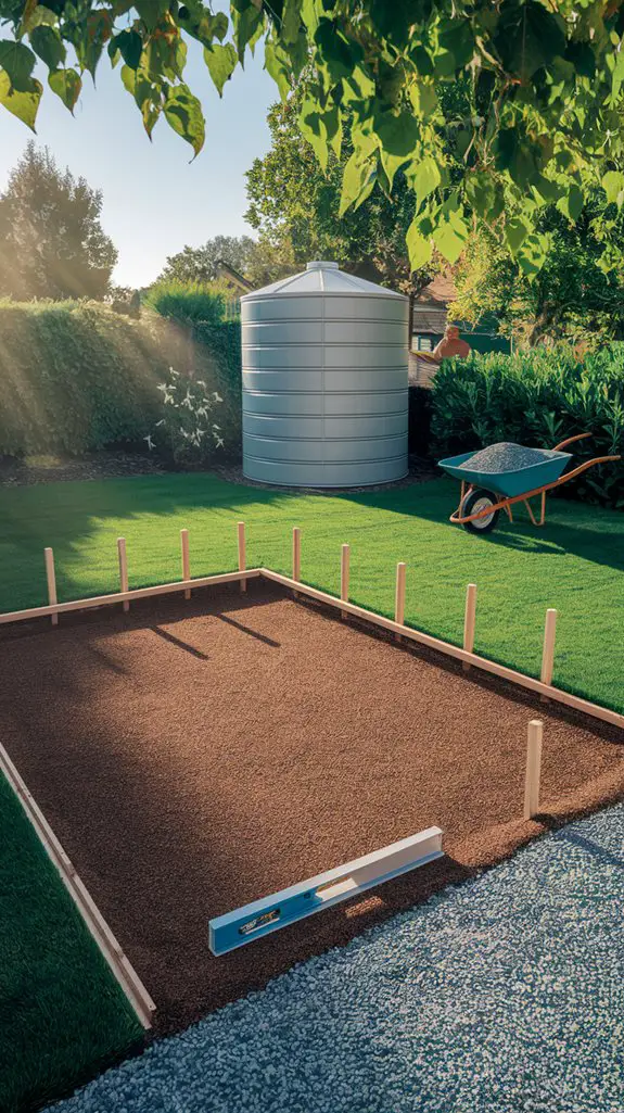 stable tank foundation preparation