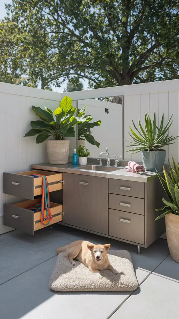 streamlined pet grooming station