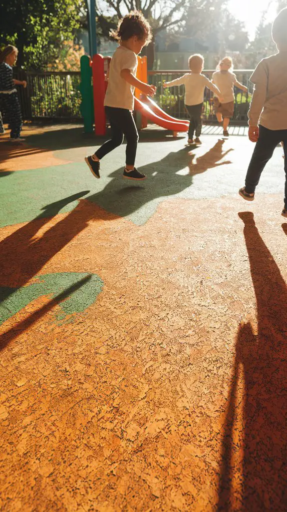 sustainable shock absorbing cork flooring