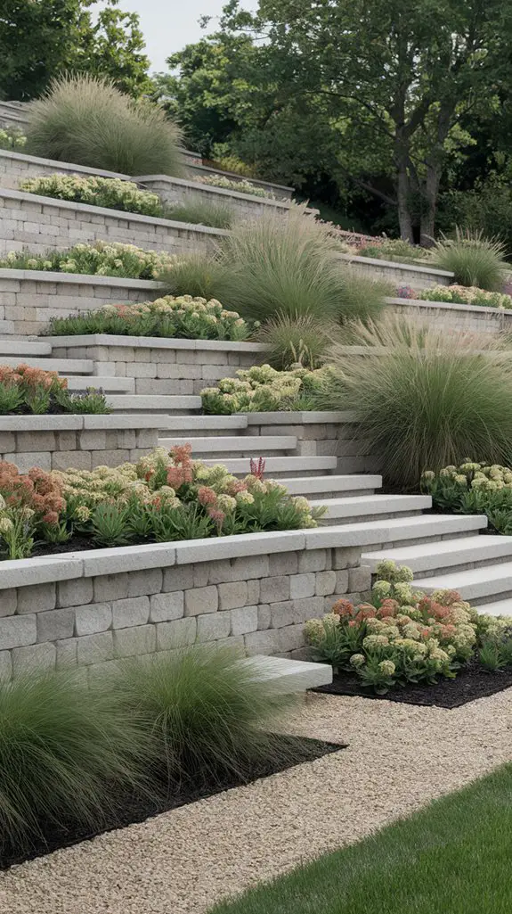 tiered landscaping enhances property value