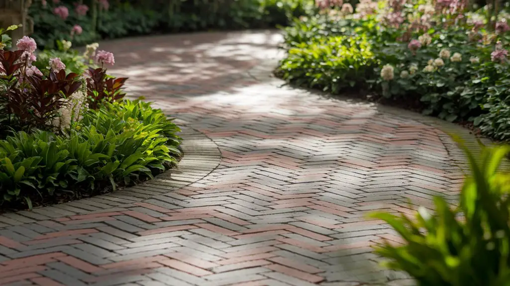 timeless garden brick pathways