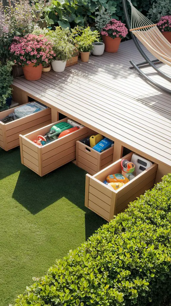 under deck storage solutions implemented