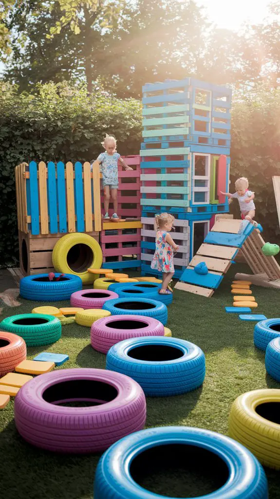 upcycled play structures ideas