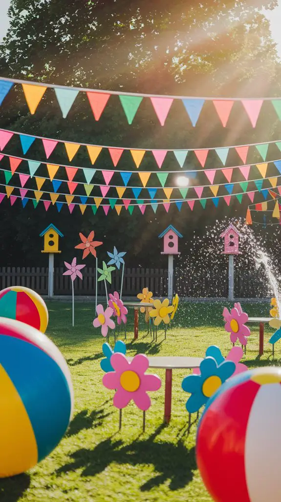 vibrant summer outdoor decorations