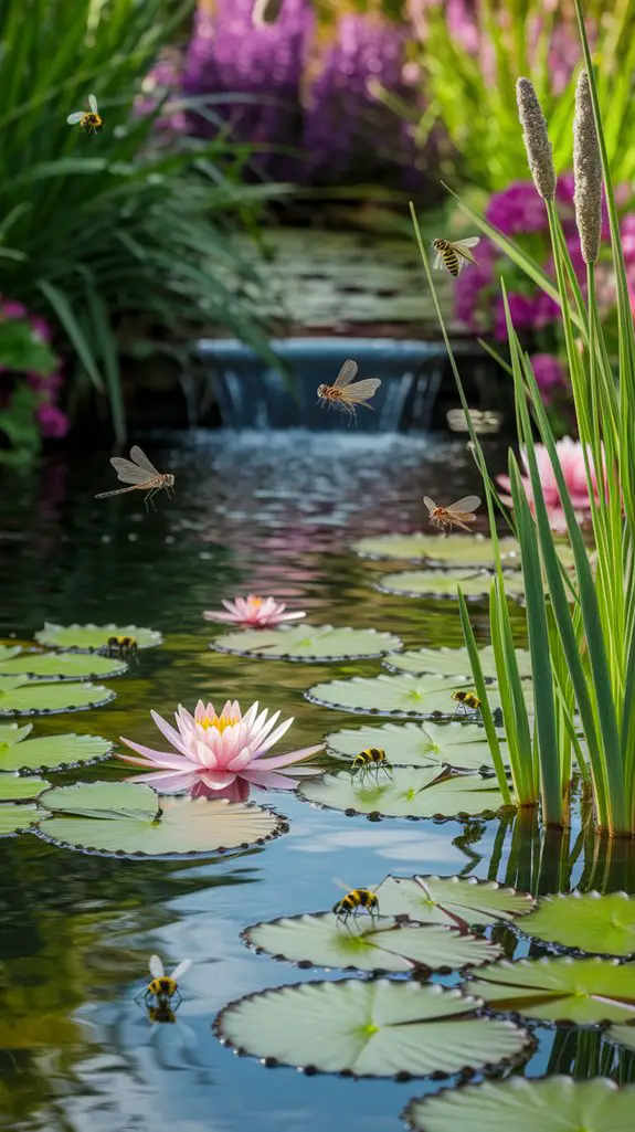 water features attract beneficial insects